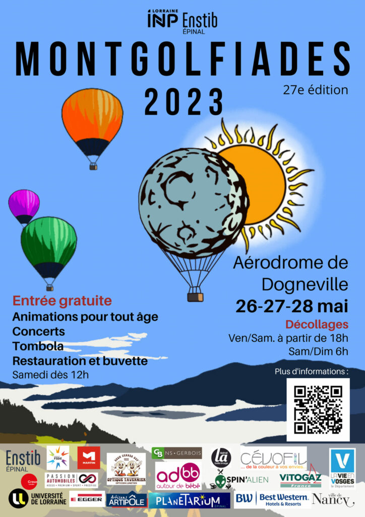 Affiche des Mongolfiades 2023